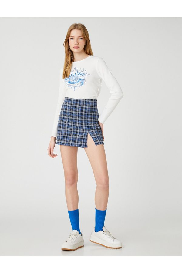 Koton Koton Skirt - Blue - Mini