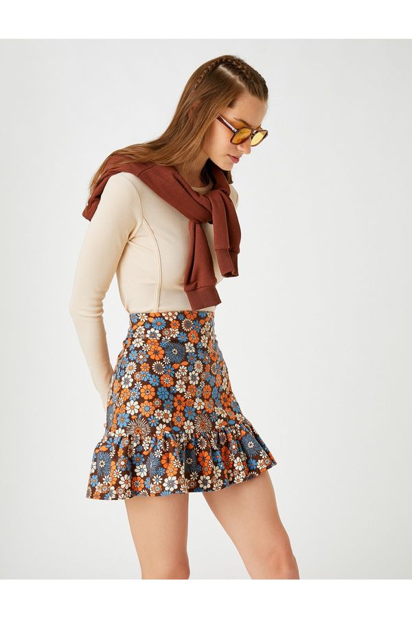 Koton Koton Skirt - Brown - Mini