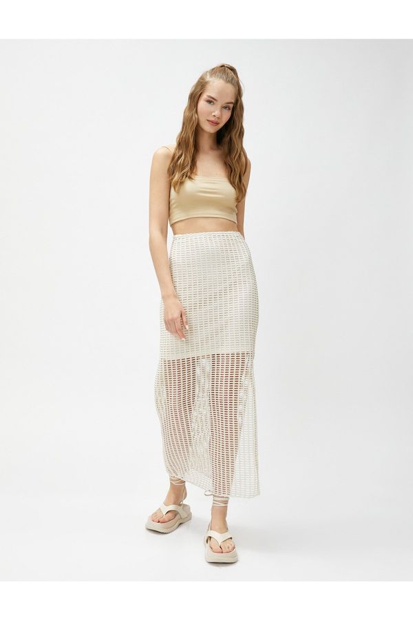 Koton Koton Skirt - Ecru