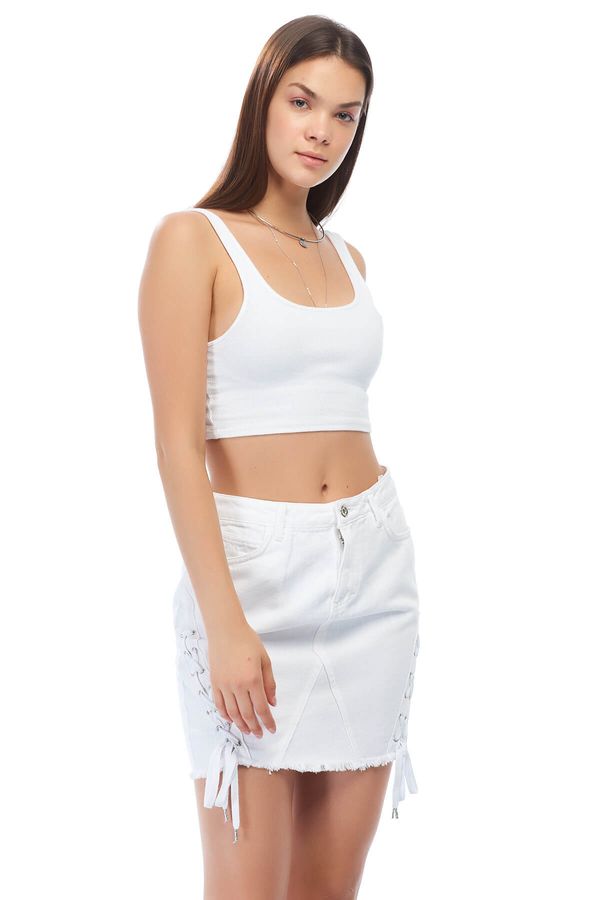 Koton Koton Skirt - White - Mini