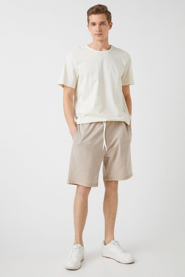 Koton Koton Slim Fit Labeled Shorts