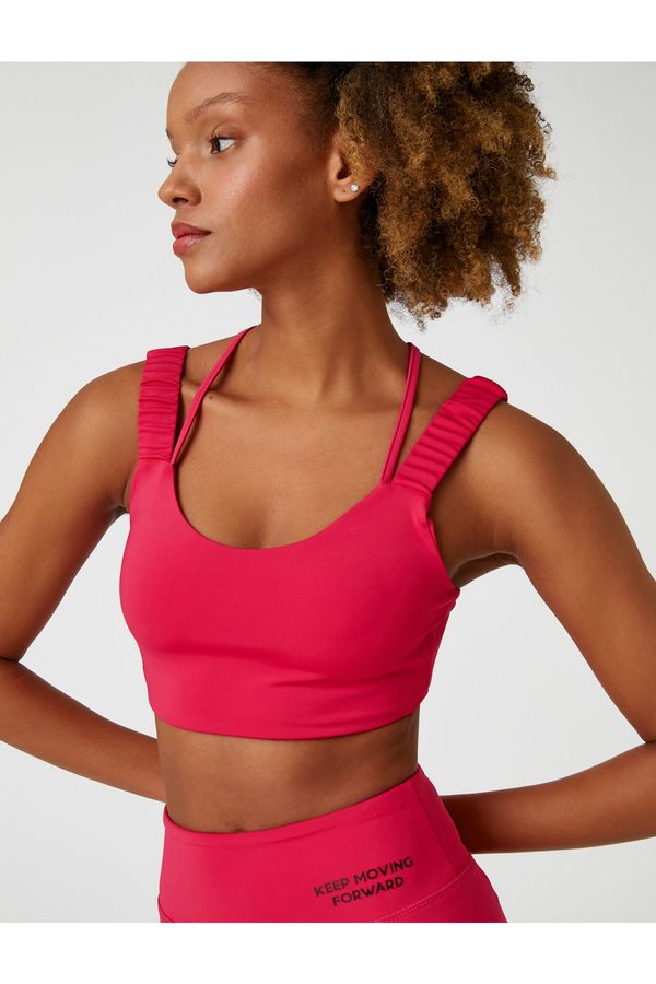 Koton Koton Sports Bra - Pink - Plain