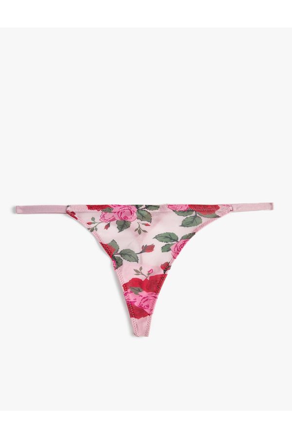 Koton Koton String Panties Floral Tulle