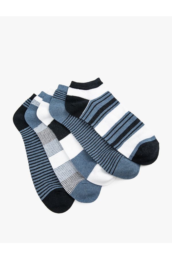 Koton Koton Striped 5-Piece Booties Socks Set