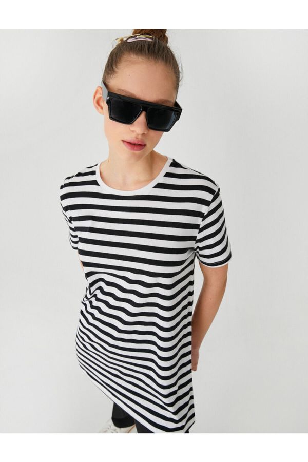 Koton Koton Striped Short Sleeve T-Shirt