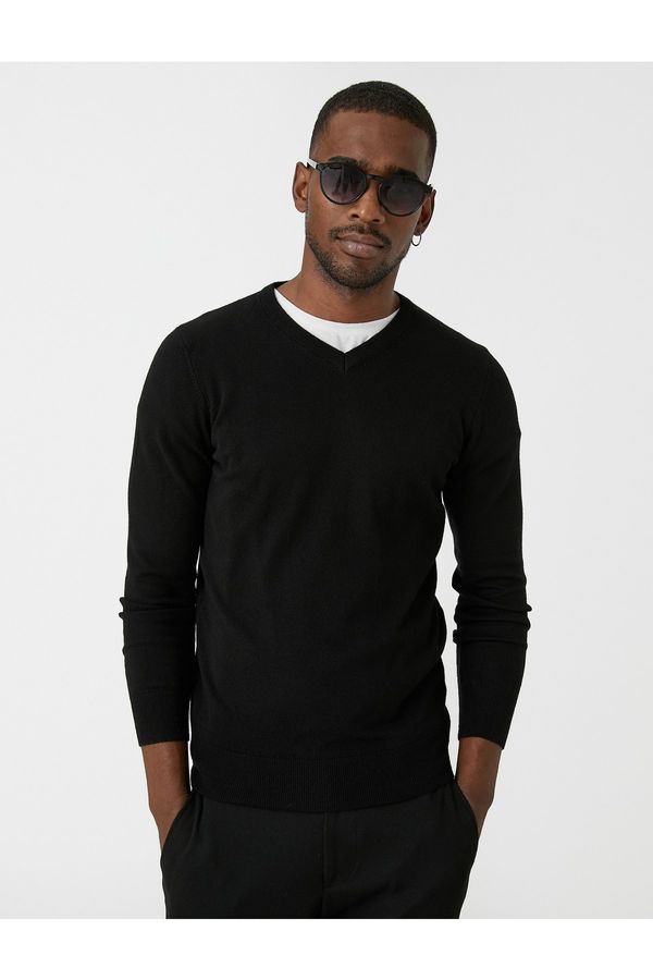 Koton Koton Sweater - Black - Regular