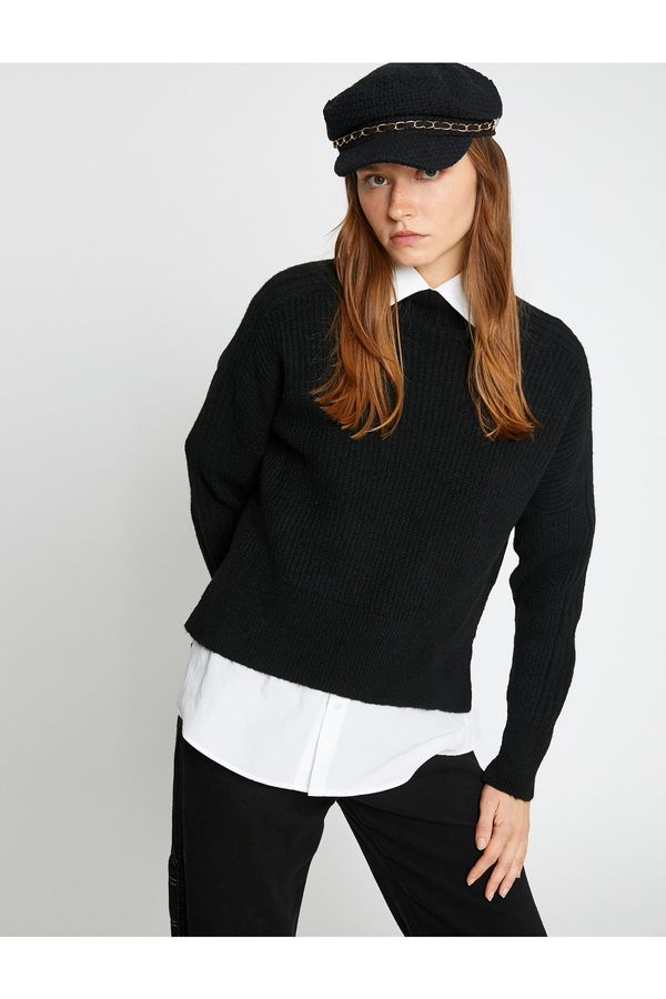 Koton Koton Sweater - Black - Regular fit