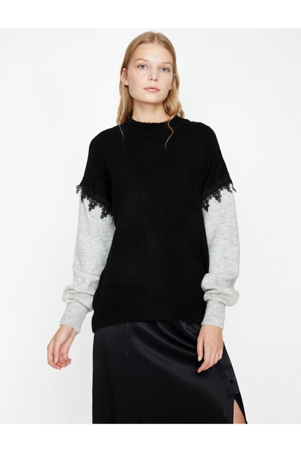 Koton Koton Sweater - Black - Regular fit