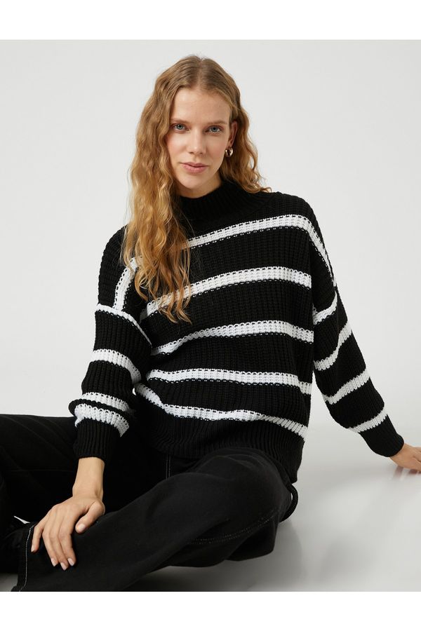 Koton Koton Sweater - Black - Relaxed