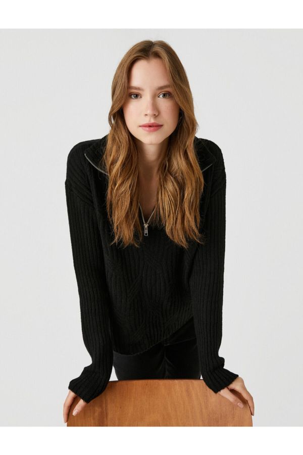 Koton Koton Sweater - Black - Slim fit