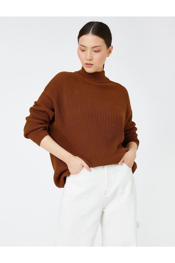 Koton Koton Sweater - Brown - Regular