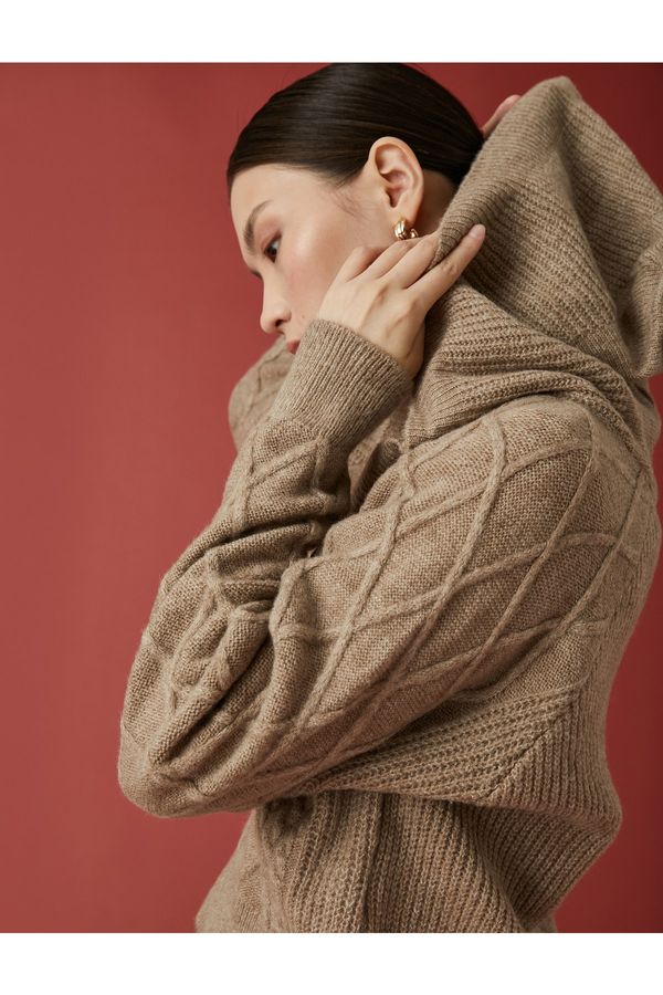 Koton Koton Sweater - Brown - Relaxed