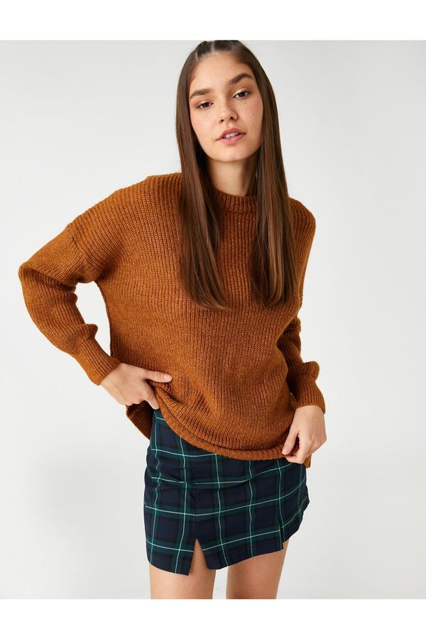 Koton Koton Sweater - Brown - Relaxed