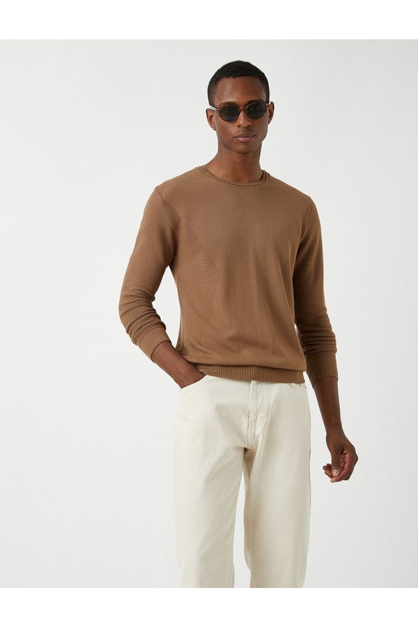 Koton Koton Sweater - Brown - Relaxed fit