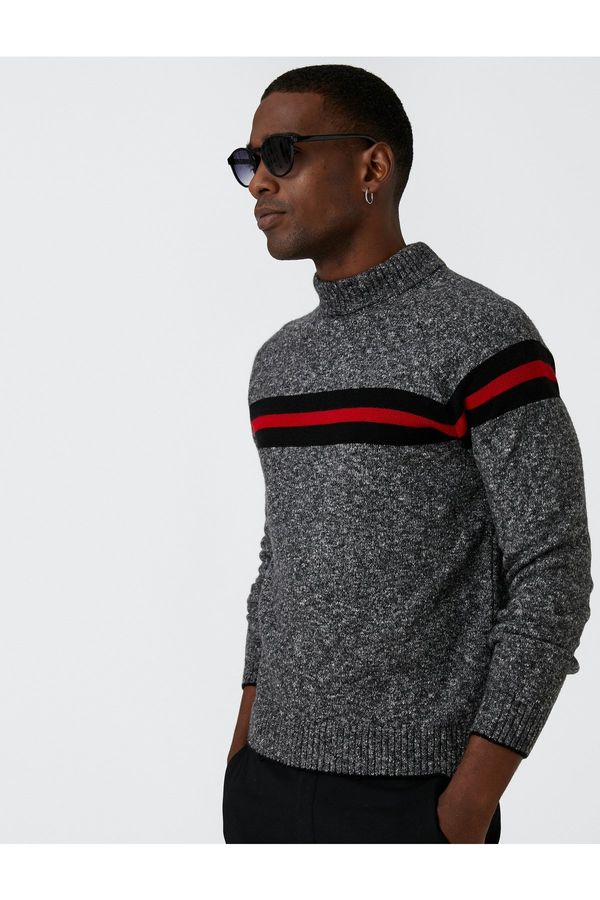 Koton Koton Sweater - Gray - Fitted