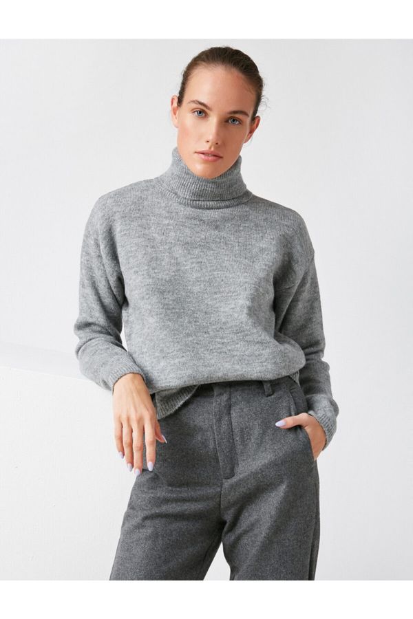 Koton Koton Sweater - Gray - Regular fit