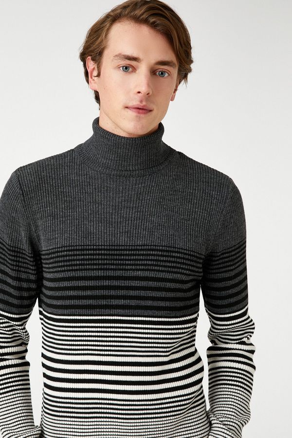 Koton Koton Sweater - Gray - Slim