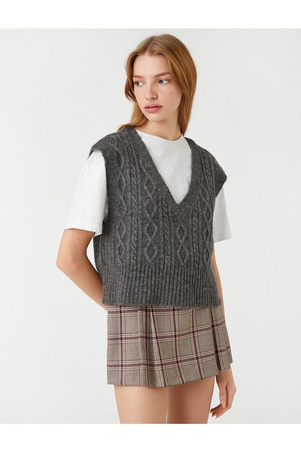 Koton Koton Sweater - Gray - Standard