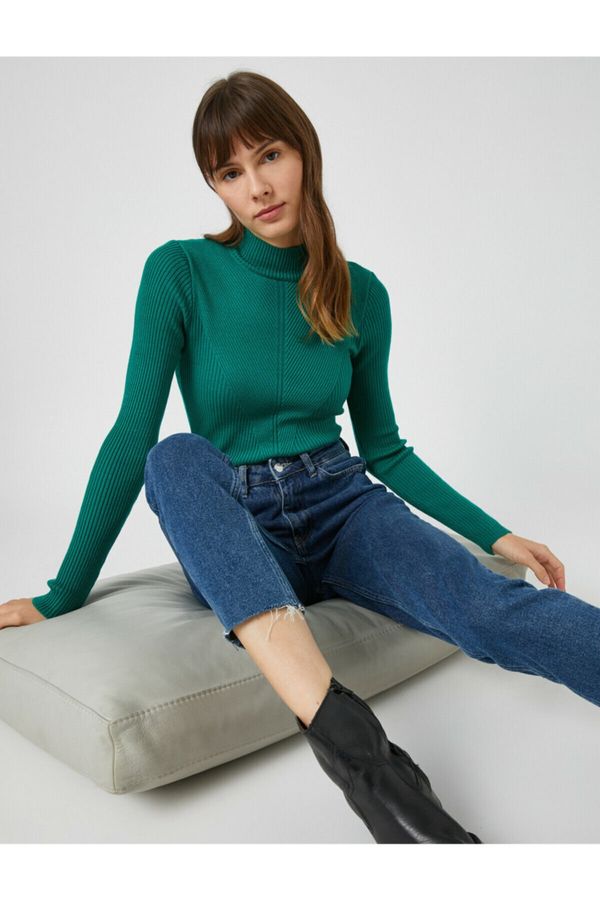 Koton Koton Sweater - Green - Regular fit