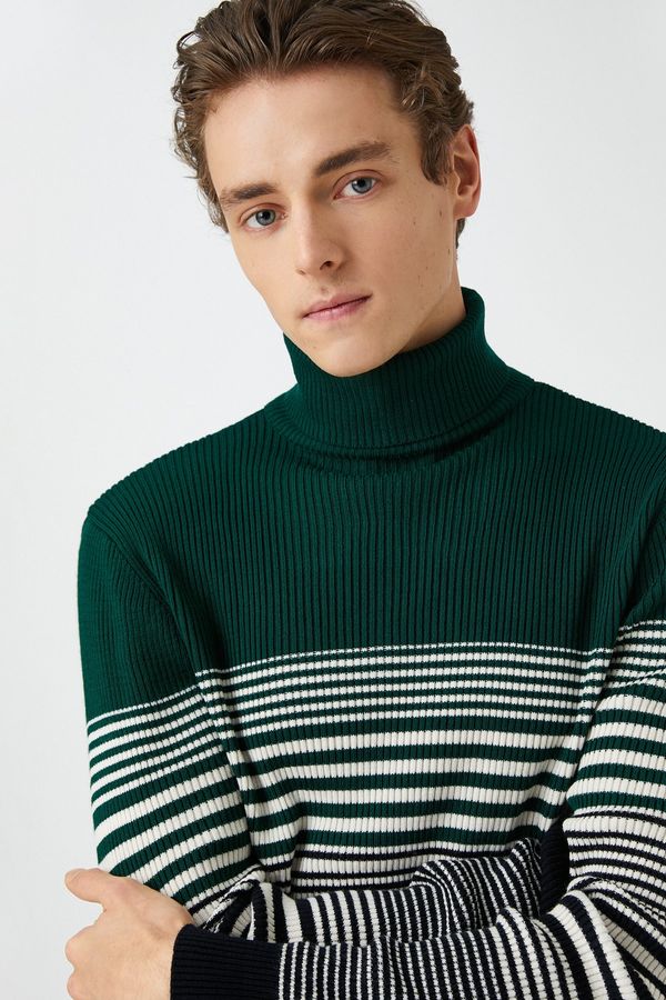 Koton Koton Sweater - Green - Regular fit