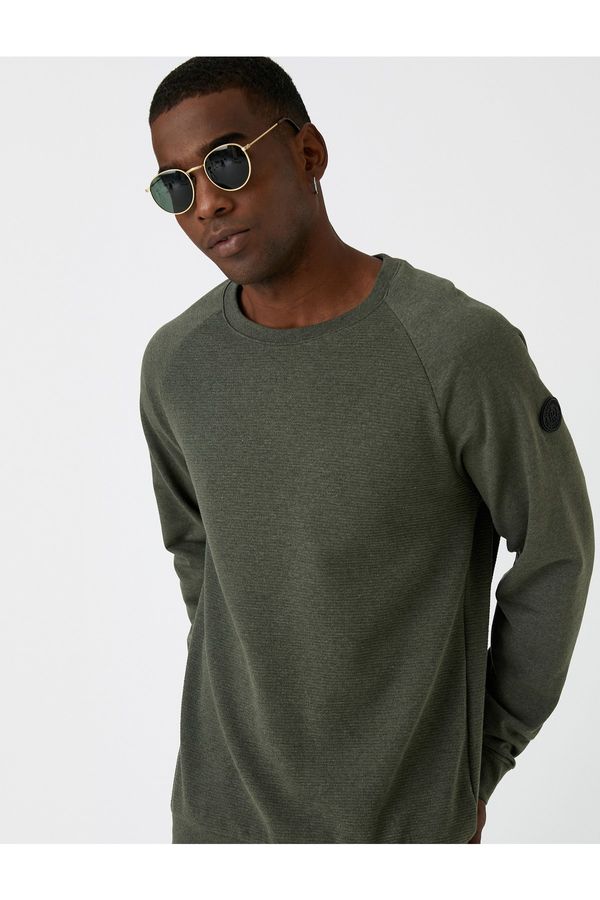 Koton Koton Sweater - Khaki - Relaxed fit