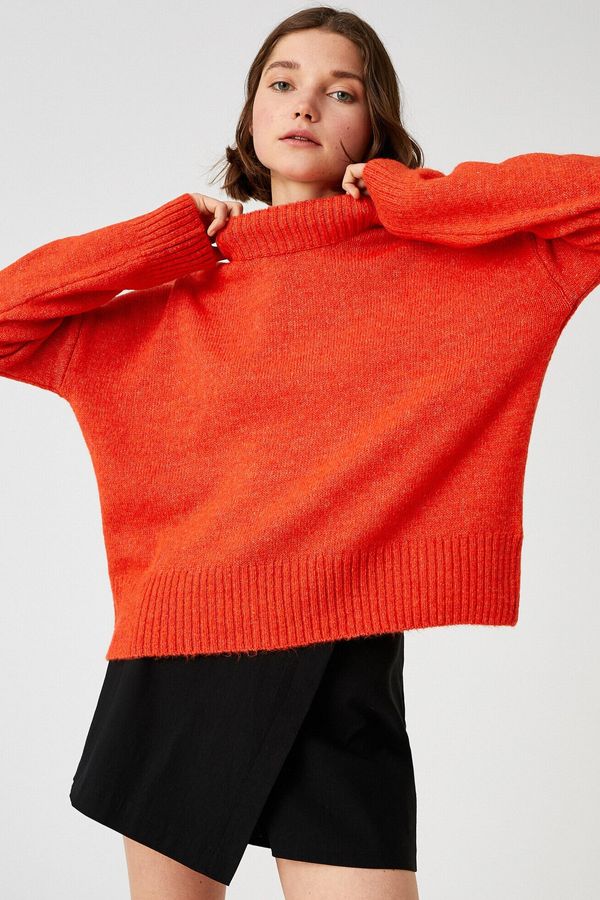 Koton Koton Sweater - Orange - Relaxed fit