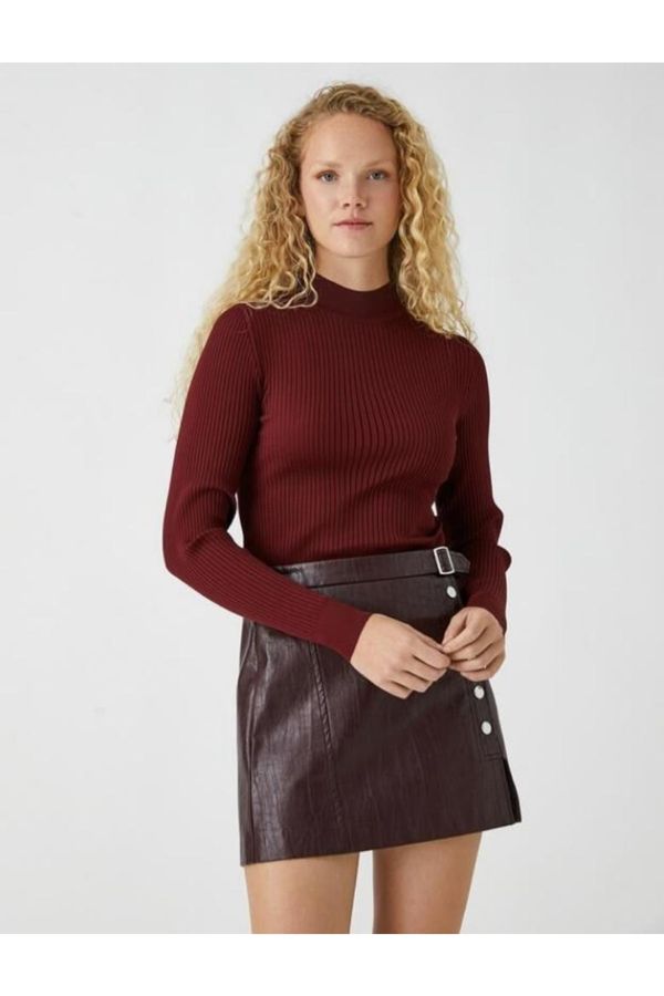 Koton Koton Sweater - Purple - Fitted