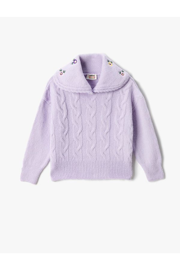 Koton Koton Sweater - Purple - Regular fit