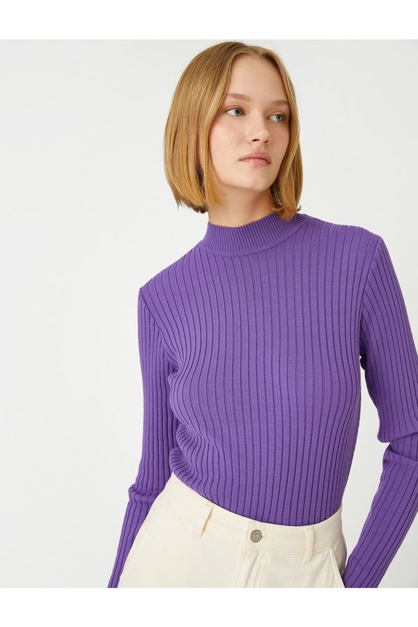 Koton Koton Sweater - Purple - Relaxed fit