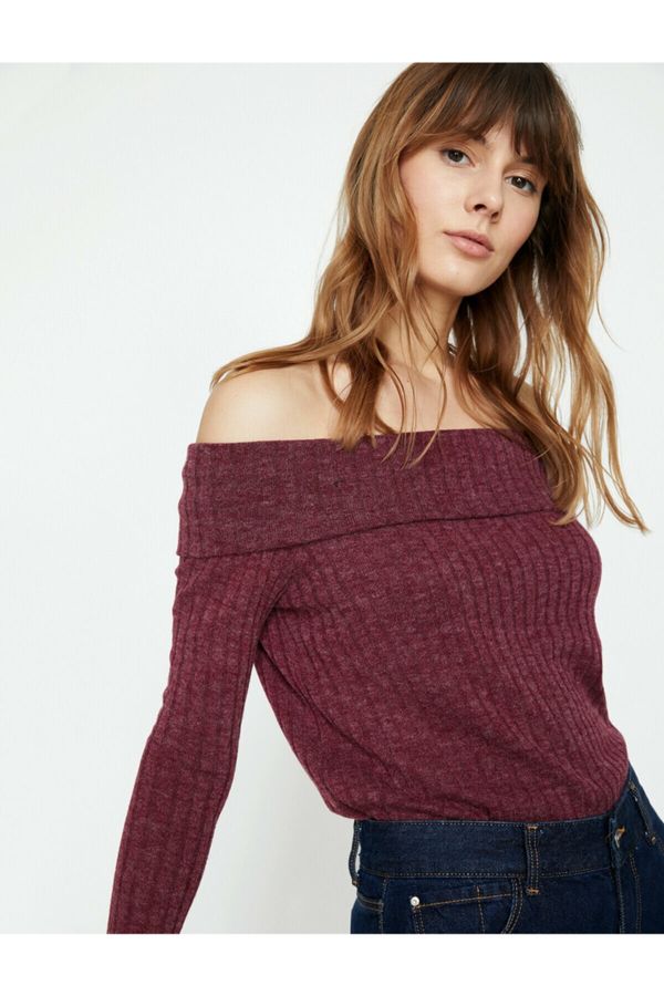 Koton Koton Sweater - Purple - Slim fit
