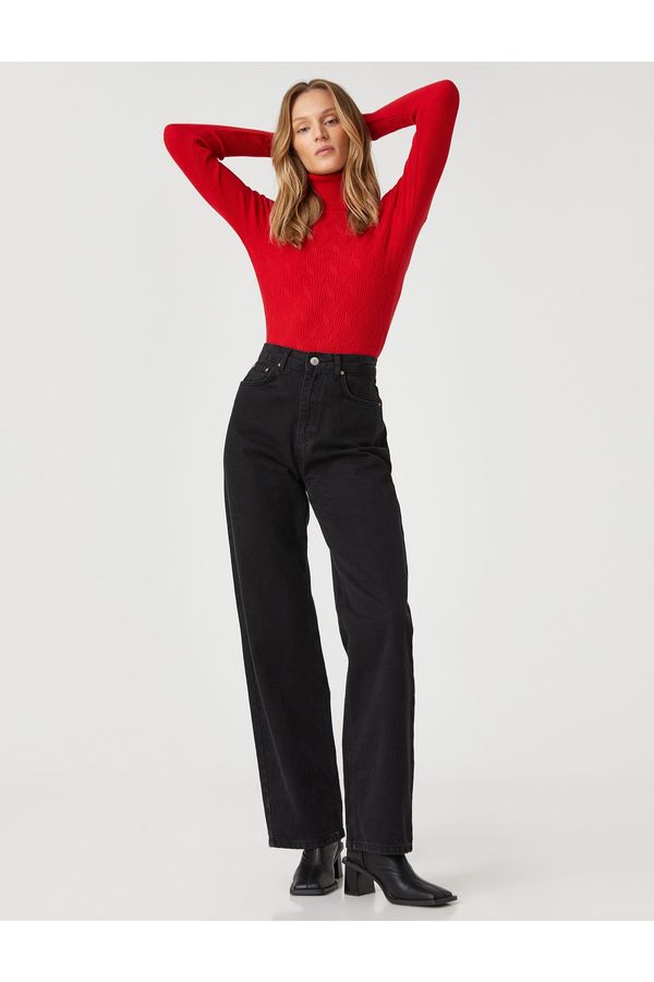 Koton Koton Sweater - Red - Slim