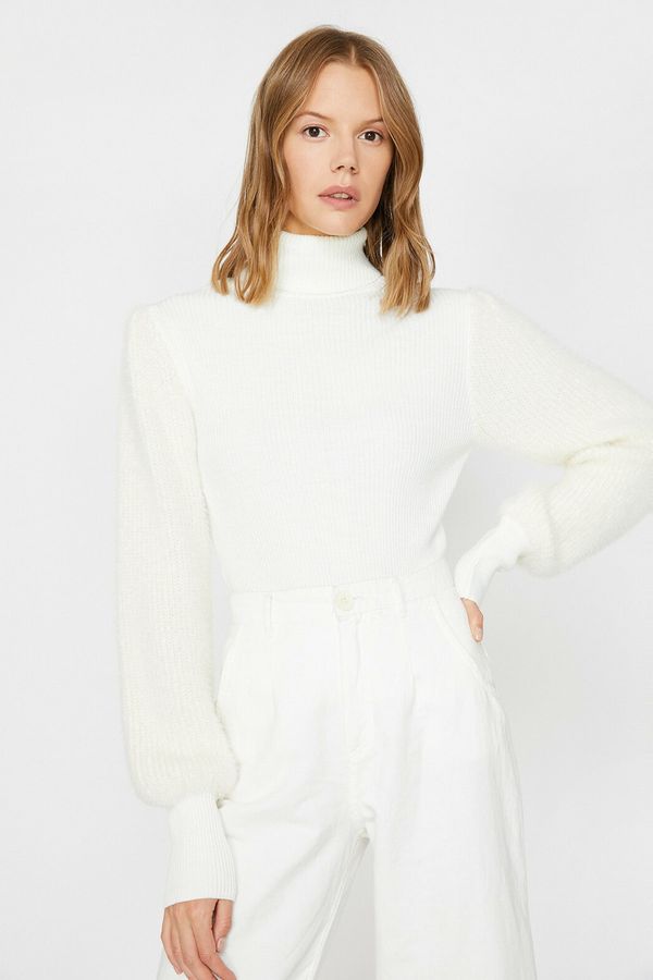 Koton Koton Sweater - White - Regular fit