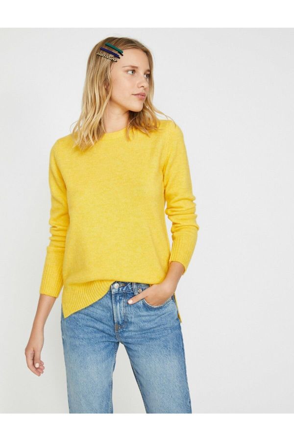 Koton Koton Sweater - Yellow - Regular fit