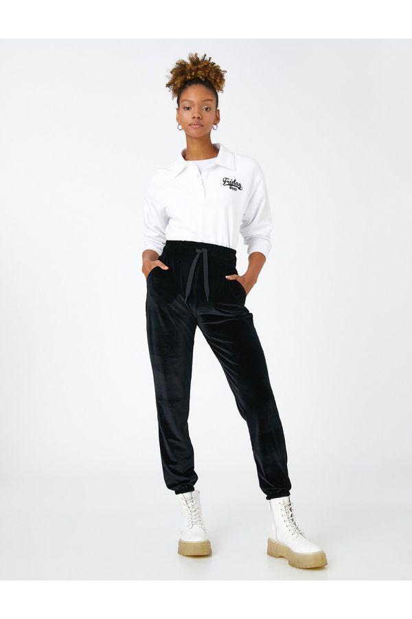 Koton Koton Sweatpants - Black - Straight