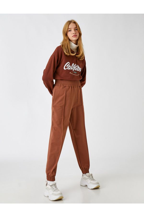 Koton Koton Sweatpants - Brown - Joggers