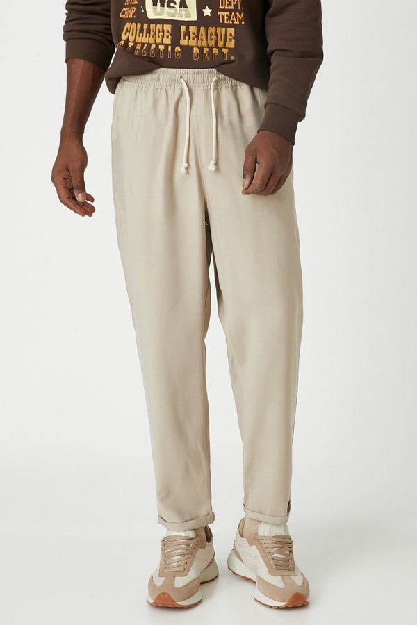 Koton Koton Sweatpants - Brown - Straight