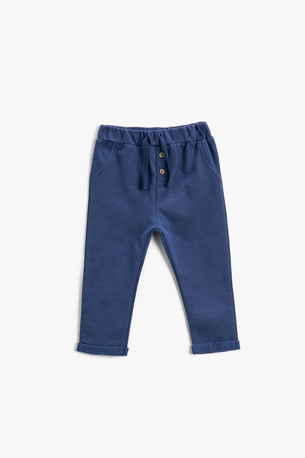Koton Koton Sweatpants - Navy blue - Slim