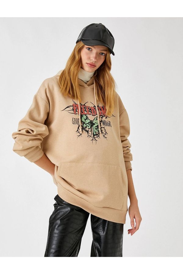 Koton Koton Sweatshirt - Beige - Relaxed fit