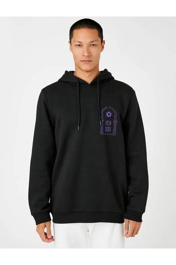 Koton Koton Sweatshirt - Black - Oversize