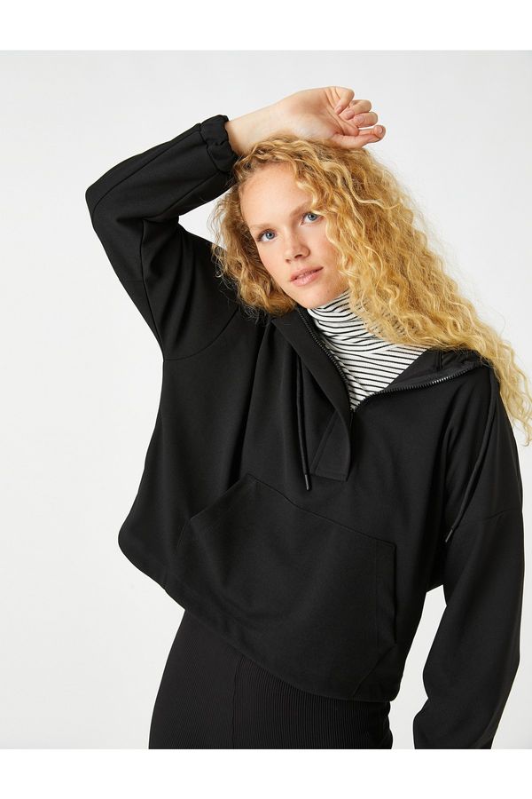 Koton Koton Sweatshirt - Black - Relaxed