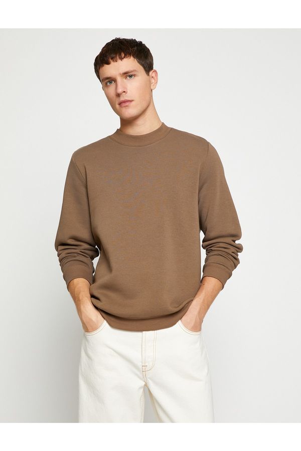 Koton Koton Sweatshirt - Brown - Regular