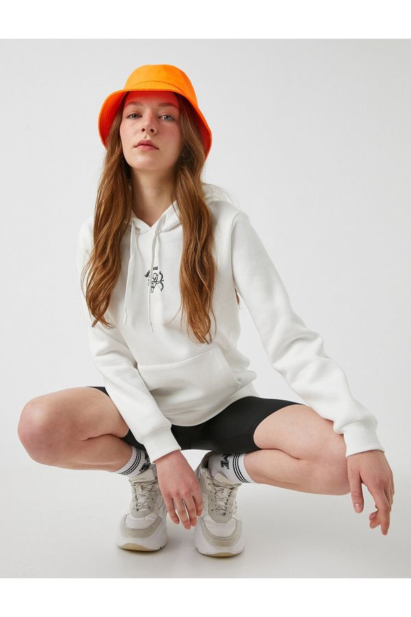 Koton Koton Sweatshirt - Ecru - Relaxed fit