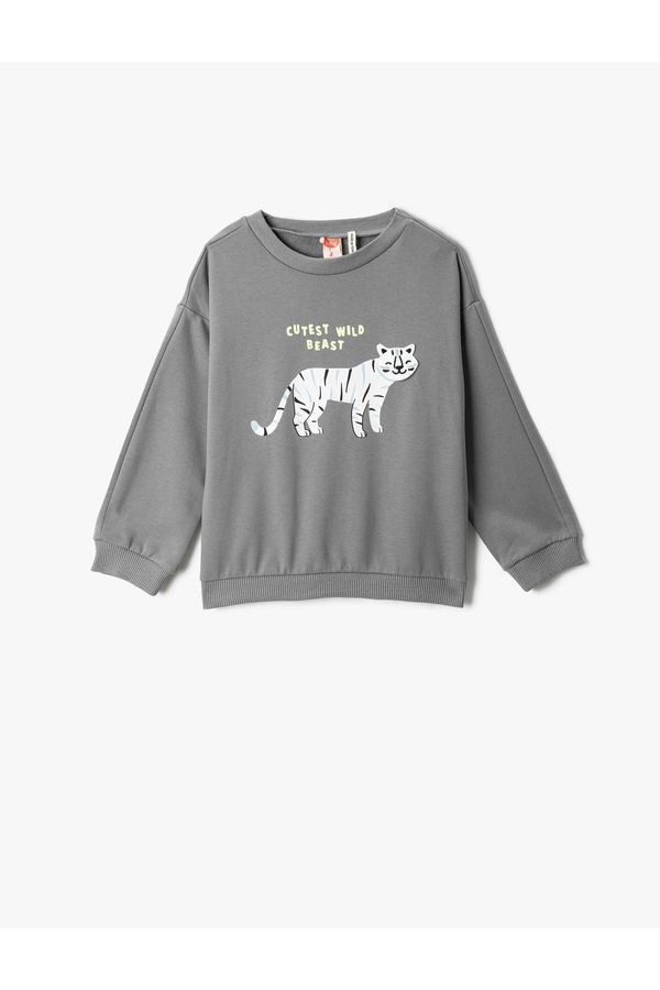 Koton Koton Sweatshirt - Gray - Regular