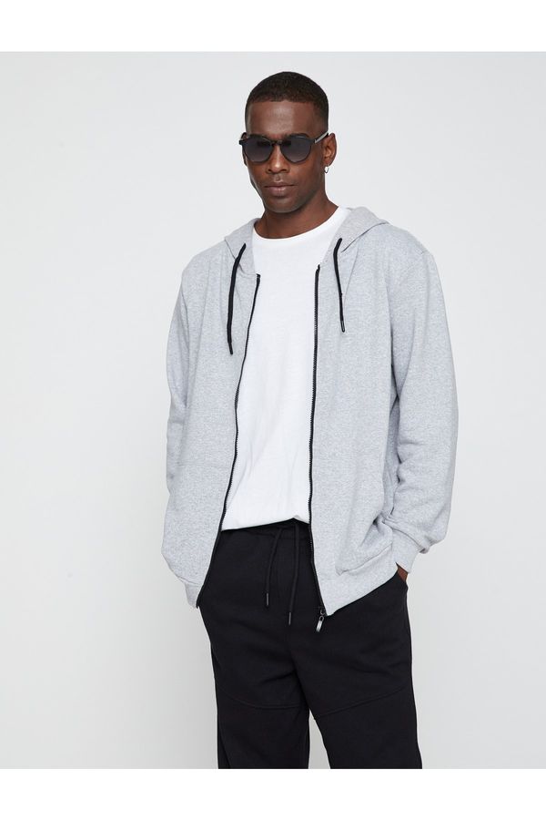 Koton Koton Sweatshirt - Gray - Relaxed