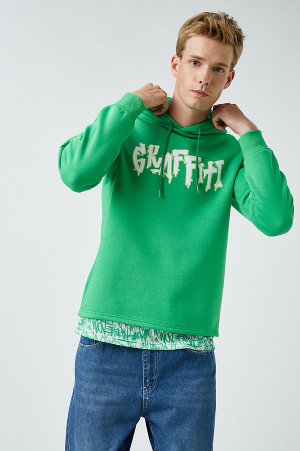 Koton Koton Sweatshirt - Green - Relaxed fit