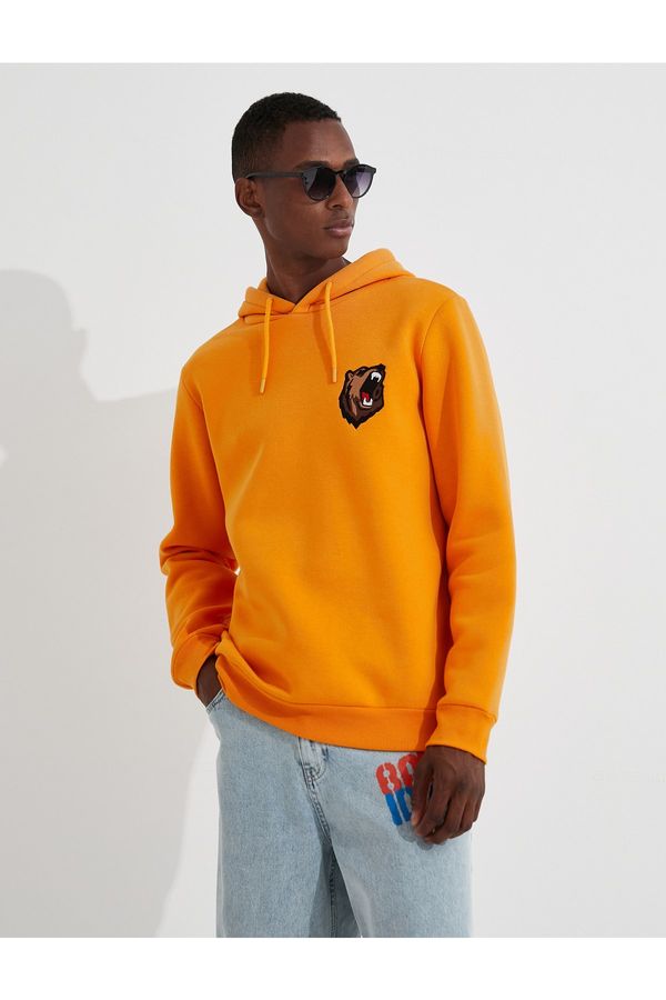 Koton Koton Sweatshirt - Orange - Relaxed fit