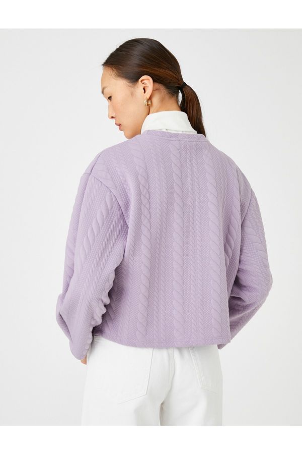 Koton Koton Sweatshirt - Purple - Regular