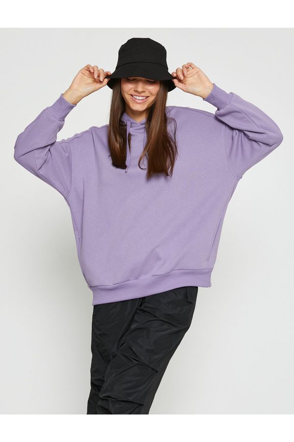 Koton Koton Sweatshirt - Purple - Regular fit