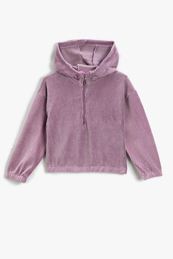 Koton Koton Sweatshirt - Purple - Regular fit