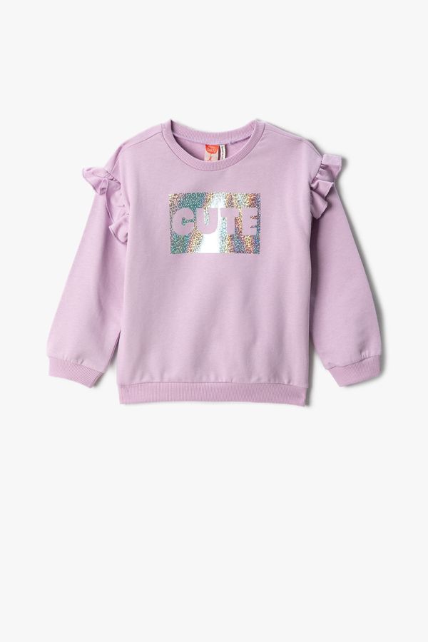 Koton Koton Sweatshirt - Purple - Regular fit